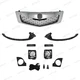 For Acura TSX 2009 2010 Front Upper Chrome Grille + Fog Light Kit +4 Brackets