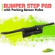 Black Rear Bumper Step Pad w/ Park Sensor Holes for Ford F 250 F 350 SD 08-12