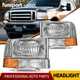 Headlights for Ford 99-04 F-250 F-350 F-450 Super Duty 00-04 Excursion Headlamps