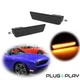 Front Bumper Mounted Side Marker Light Assembly Pair For 08-14 Dodge Challenger