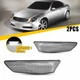 For 03-07 Infiniti G35 2D Coupe White LED Front Bumper Side Marker Signal Lights
