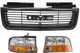 JIMMY 98-05/SONOMA 98-04 HEAD LAMP RH AND LH Assembly Halogen 3-pc Kit with Gril JIMMY 98-05/SONOMA 98-04 HEAD LAMP RH AND LH Assembly Halogen 3-pc Kit with Gril