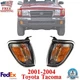 Corner Park Lights Assembly with Chrome Trim LH & RH For 2001-2004 Toyota Tacoma