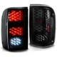 LED Tail Lights Rear Brake Lamps Smoke For 1993 1994 1995 1996 1997 Ford Ranger