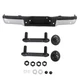Chrome Rear Step Bumper w/Sensor Holes For 2009-2014 Ford F150 F-150 Styleside