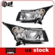 For 2012-15 Chevy Cruze 4-Dr Sedan Headlights Assembly Black Housing Replacement