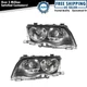 TRQ Headlight Assembly Set Fits 1999-2000 BMW 323i 2001 325i 328i 330i