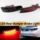 2 LED Black Bumper Reflector Turn Signal Stop Brake Light For Lexus GS350 GS450H