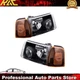 Black Headlights+Corner Turn Signal Lights For 2001 2002 2003-2011 Ford Ranger