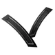 Fit 07-09 BMW E92 3-Series Coupe Front Black Reflector Bumper Side Marker Lights