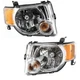 Driver and Passenger Headlights For Ford Escape 2008-2012 Halogen w/ Bulb/s CAPA