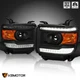 Black Fits 2014-2019 GMC Sierra 1500 2500HD 3500HD LED DRL Projector Headlights