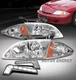 FOR 00 01 02 CHEVY CAVALIER CHROME REPLACEMENT HEADLIGHTS HEADLAMP W/LED DRL KIT FOR 00 01 02 CHEVY CAVALIER CHROME REPLACEMENT HEADLIGHTS HEADLAMP W/LED DRL KIT