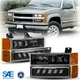 FULL LED Black Headlight Bumper Light For Chevrolet Suburban C1500 C2500 1994-99