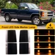 4PCS Full Smoked LED Corner Side Marker Light For 94-99 Chevy C/K 1500 2500 3500
