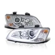 SPEC-D TUNING LED Light Bar Strip Chrome Projector Headlights Compatible with...