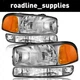 Pair Headlights Assembly For 1999-2007 GMC Sierra 1500 2500 Yukon 01 Sierra C3