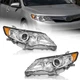 WEELMOTO Pair Headlights Assembly For 2012-2014 Toyota Camry Passenger Driver