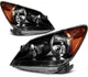 For 2005-2010 Honda Odyssey 3.5L Black Housing Pair Headlights Assembly