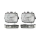 4-Pcs Driver & Passenger Side for Chevy C250 Headlight Driving Head light