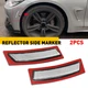 Pair Front Bumper Reflector Set For 2012-2015 BMW F30 F31 3-Series M-Sport EOU
