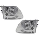 Left & Right Side Headlights For Ford F-150 1997-2003 Halogen w/ Bulbs Lightning