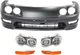 Front Bumper Cover Kit for 1998-2001 Acura Integra, 5-Piece, Primed (Ready to