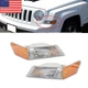 2 Pcs Left & Right Corner Lights Turn Signal For Jeep Patriot 2007-2017 US Stock