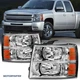 For 2007-2013 Chevy Silverado 1500 2500 3500HD Front Headlights w/Amber Corner For 2007-2013 Chevy Silverado 1500 2500 3500HD Front Headlights w/Amber Corner