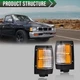 Corner Light Set Fit For 90-97 Nissan D21 Left and Right Side With Black Trim