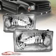 99-04 Ford Super Duty F-250/F-350/F-450/F-550/00-04 Excursion Chrome Headlights