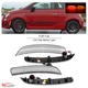 4PCS LED Clear Len Side Marker Lights Front+Rear For 12-17 Fiat 500 Abarth Model