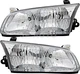 For 2000-2001 Toyota Camry Headlight Halogen Set Driver and Passenger Side