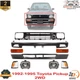 Front Bumper + Valance + Grille +Headlights Kit For 1992-1995 Toyota Pickup 2WD