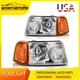 Headlights Assembly For 2001-2011 Ford Ranger XL XLT Amber Headlamps Replacement