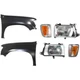 Headlight Lamp  Left-and-Right Left & Right for Toyota T100 1993-1998