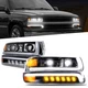 LED Headlights For 2001-2002 Chevy Silverado 1500HD/2500HD/3500 DOT Front Lamps