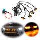 Raptor-style Front Grill LED Lights For Toyota RAV4 2019+ , Clear Amber ABS Lens