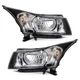 Headlights Assembly For Chevy Cruze 2011 2012 2013 2014 2015 Black Housing