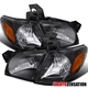 Fit 1997-2005 Chevy Venture 99-05 Pontiac Montana Black Headlights+Corner Signal