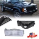 2PCS Clear Lens Front Turn Signal Light For 84-96 Jeep Cherokee & 86-92 Comanche