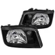 Black Fits 1999-2005 Vw Jetta Bora Mk4 Headlights Lamps Left+Right 99-05