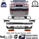 Front Bumper Chrome Steel Kit +Grille +Signal Lights For 1995-1997 Toyota Tacoma