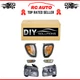 Headlights Corner Lights w/ Chrome Turn Parking Signal Lights Lamps Kit Set of 6