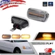 2X Clear Lens Sequential Amber LED Side Marker Lights For 2003-2007 Honda Accord
