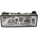 Headlight Halogen Left Side Clear Lens w/Bulb for Chevy Caprice 87-90 16513075