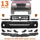 Front Bumper Textured & Grille Assembly Chrome Kit For 1998-2000 Toyota Tacoma