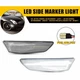 For 03-07 Infiniti Coupe G35 White LED Front Side Bumper Marker Light Clear Lens