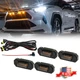 For Toyota RAV4 2019-2022 Front Grille Amber LED Lights Raptor Style Grill Kit