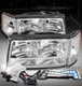 FOR 97-99 CADILLAC DEVILLAC CHROME REPLACEMENT HEADLIGHTS W/BLUE LED DRL+HID KIT